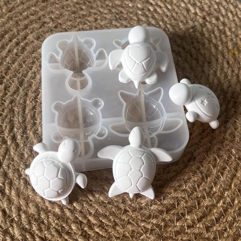 Soap Making Guide - Moules en silicone pour quatre tortues,