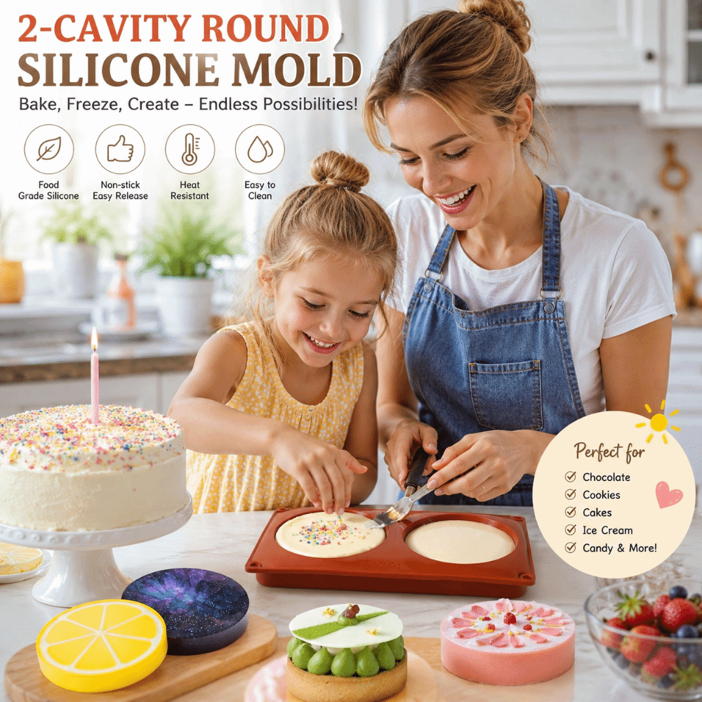 Soap Making Accessories - Moule de cuisson en silicone cylindrique,