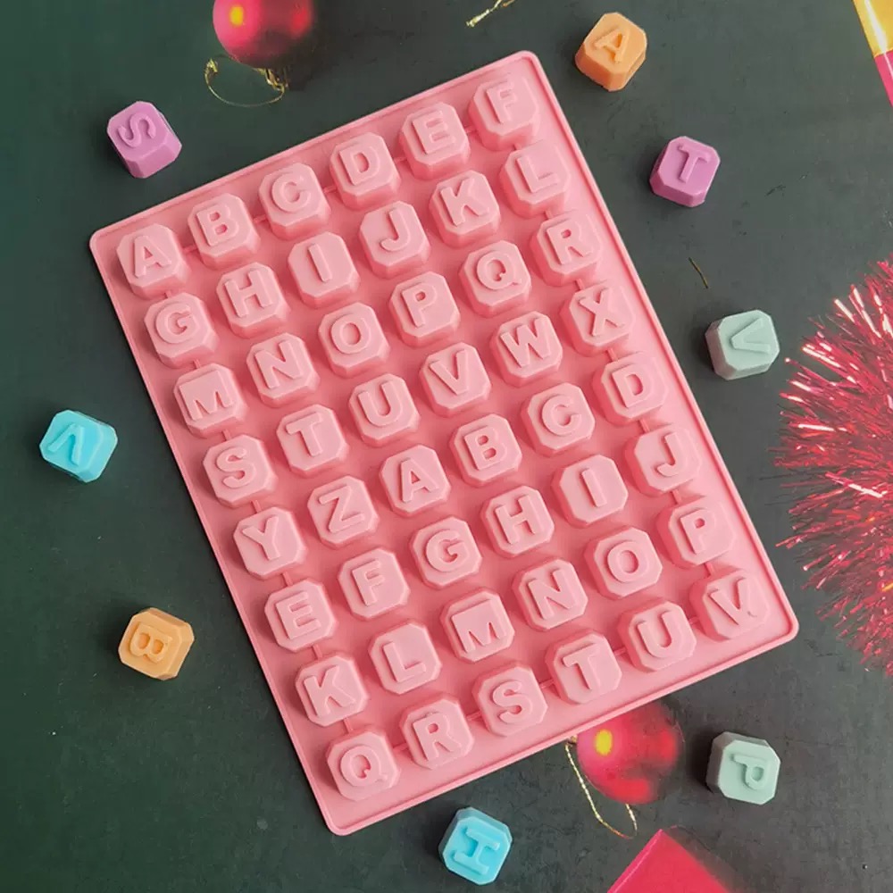 Soap Making Guide - 48 lettre Enghish Alphabet lettre Silicone