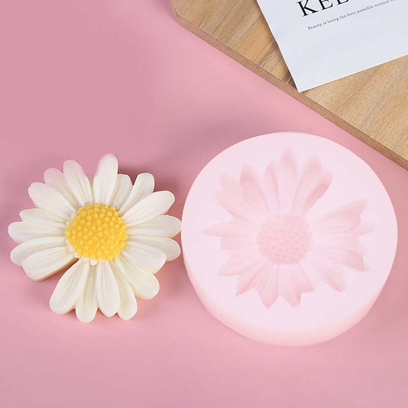 Soap Making Formula - Moule à bougie en Silicone, marguerite,