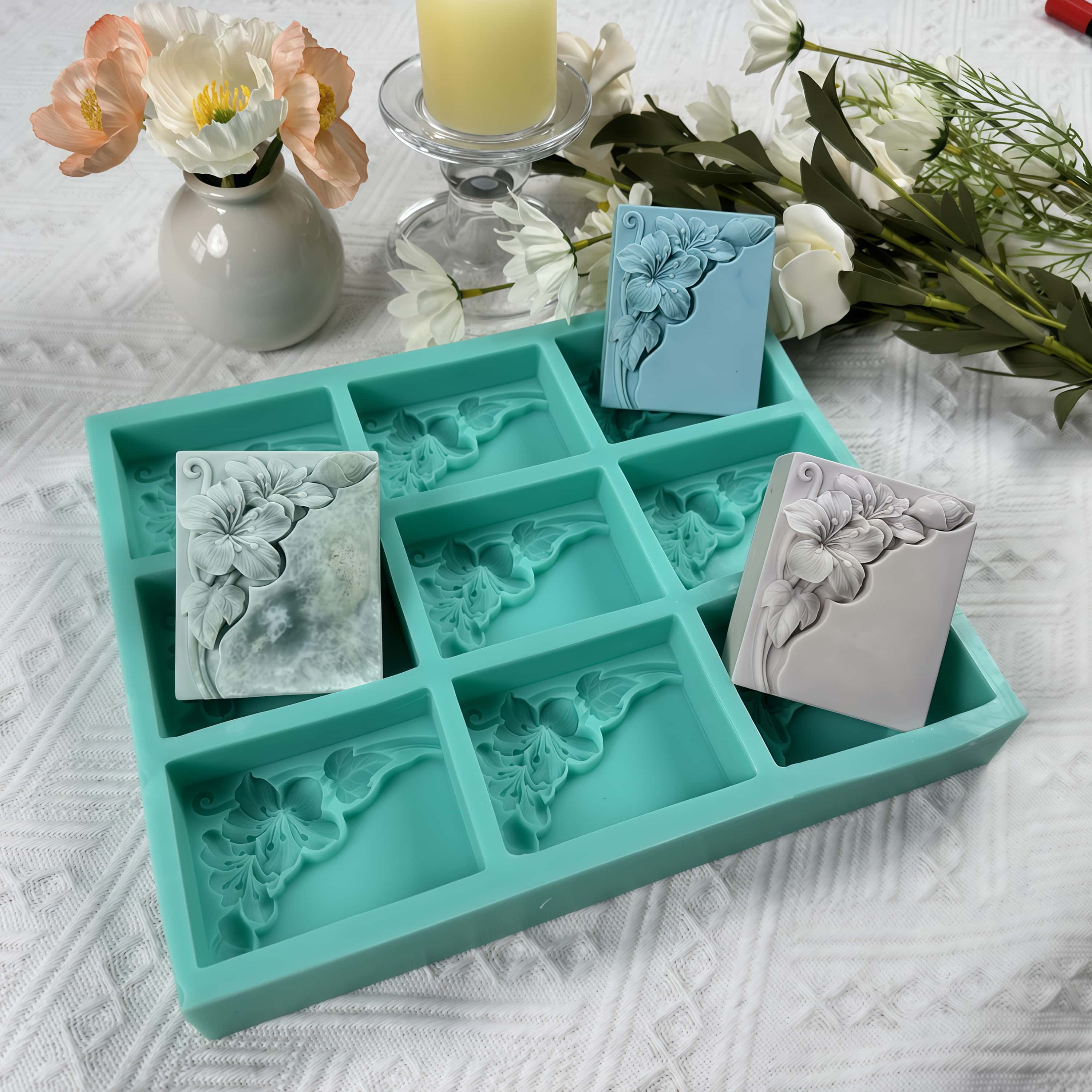 Moule à savon en forme de fleu - Soap Making Books avis et prix